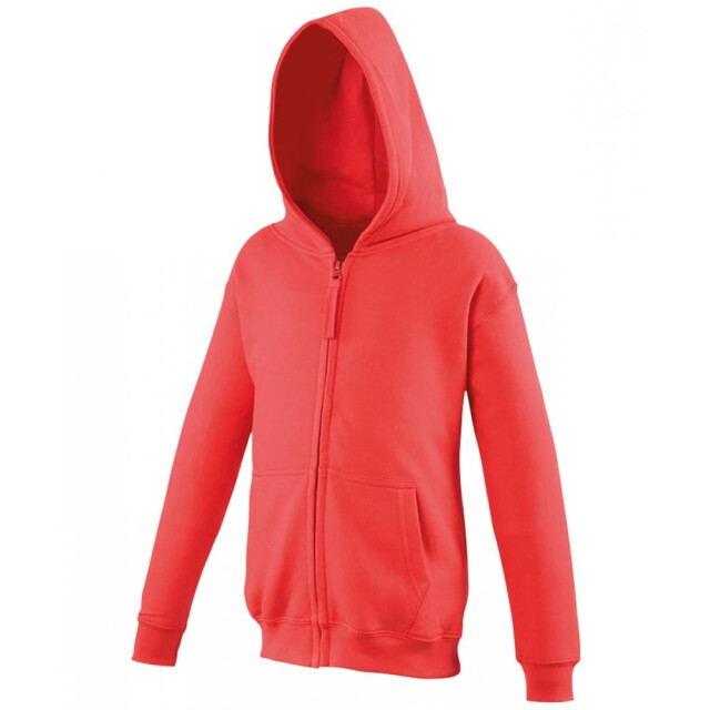 Awdis Kinder/kids hoodie met rits UTLT2844_firered large