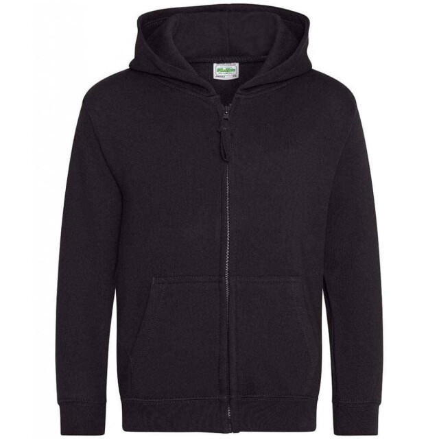 Awdis Kinder/kids hoodie met rits UTLT2844_jetblack large