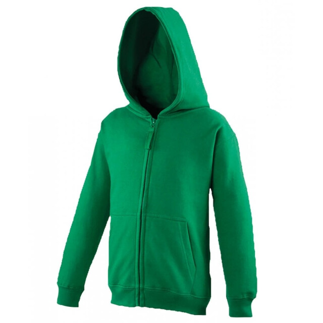 Awdis Kinder/kids hoodie met rits UTLT2844_kellygreen large