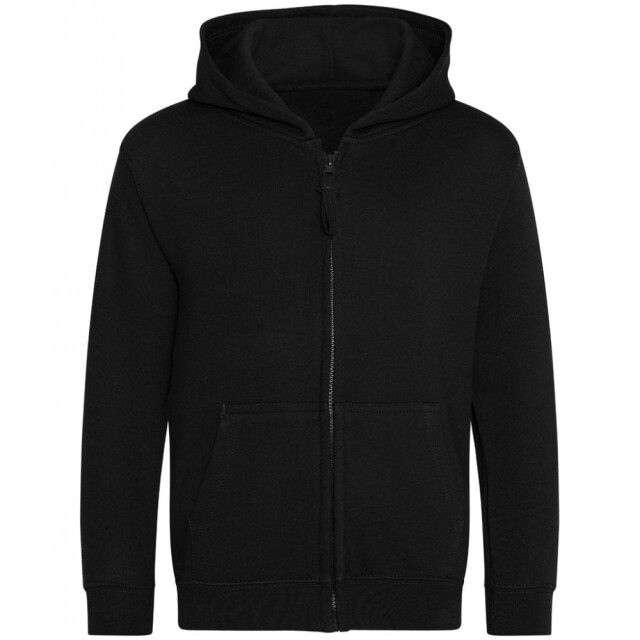Awdis Kinder/kids hoodie met rits UTLT2844_deepblack large