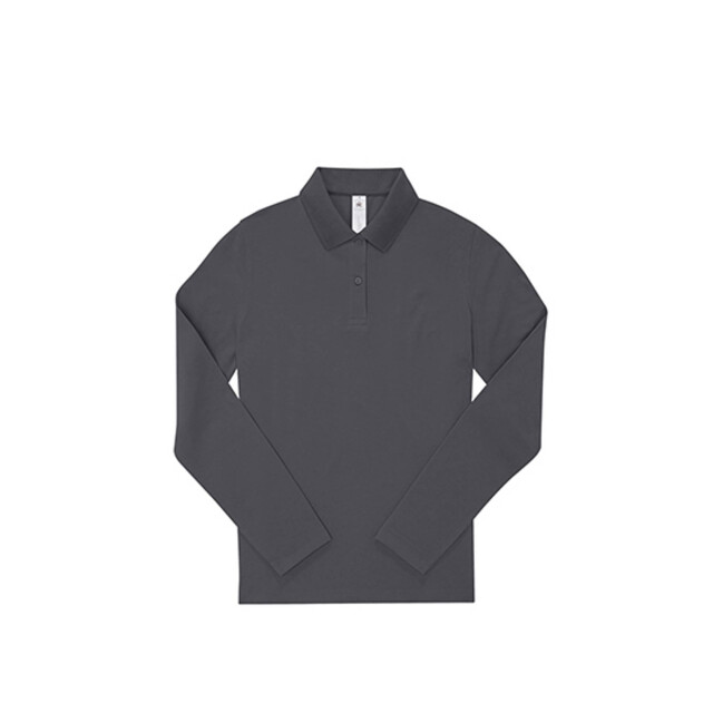 B and C Dames my polo shirt met lange mouwen UTLT2695_darkgreysolid large