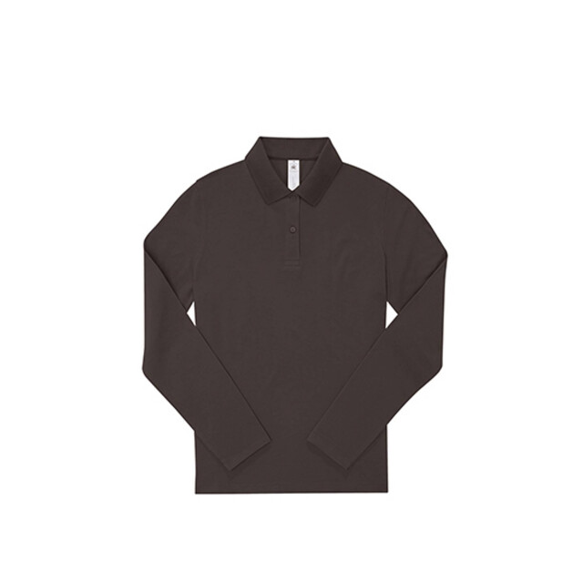 B and C Dames my polo shirt met lange mouwen UTLT2695_roastedcoffee large