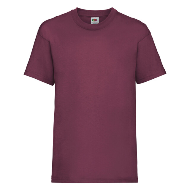 Fruit of the Loom Kinder/kids waardevol t-shirt UTLT2824_burgundy large