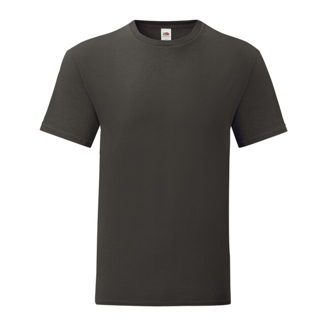 Fruit of the Loom Unisex volwassen iconisch t-shirt UTLT2613_lightgraphite large