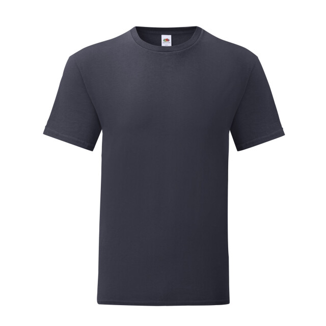 Fruit of the Loom Unisex volwassen iconisch t-shirt UTLT2613_deepnavy large