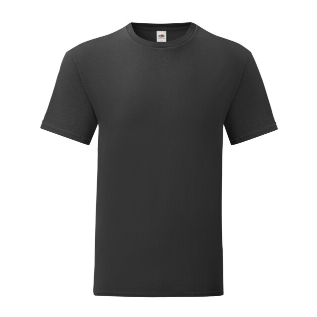 Fruit of the Loom Unisex volwassen iconisch t-shirt UTLT2613_black large