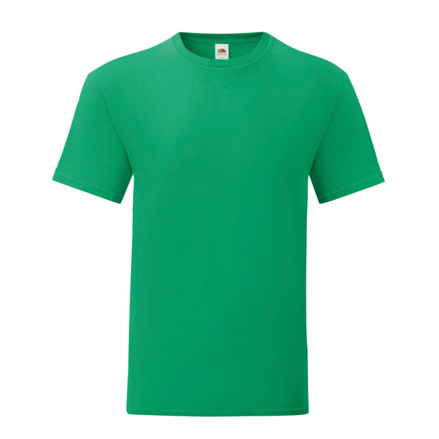 Fruit of the Loom Unisex volwassen iconisch t-shirt UTLT2613_kellygreen large