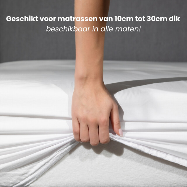 Superieur Hoeslaken 160x210/220 cm - 100% katoen 3059910 large