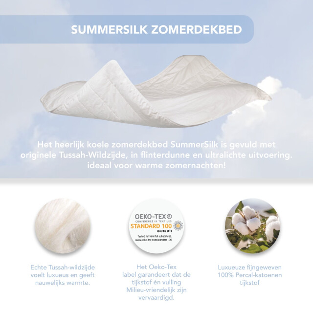 Harris & Darwin H&d summer silk zijden zomerdekbed 100% natuur wilde zijde vulling tijkstof 3059770 large