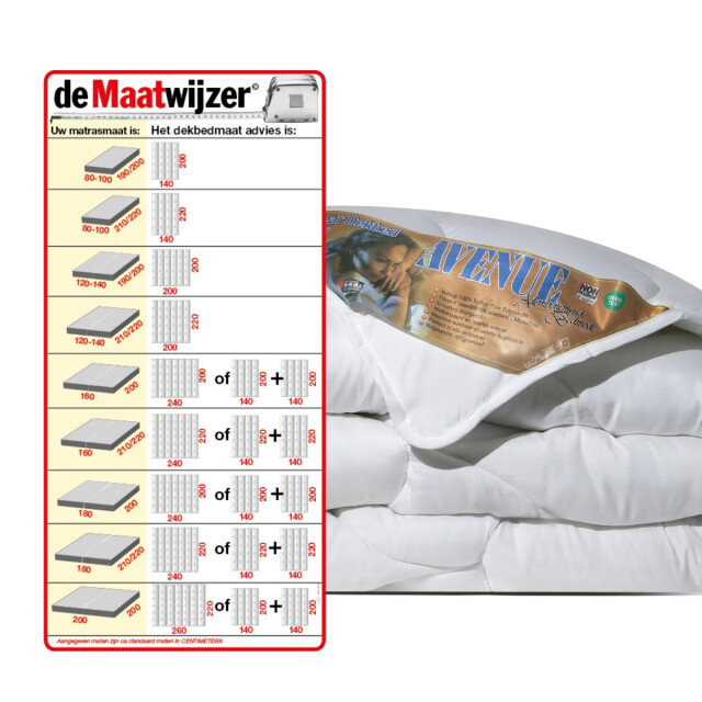 Avenue all year dekbed enkel 240x220 cm anti allergie dekbed wolkenzacht 3060103 large