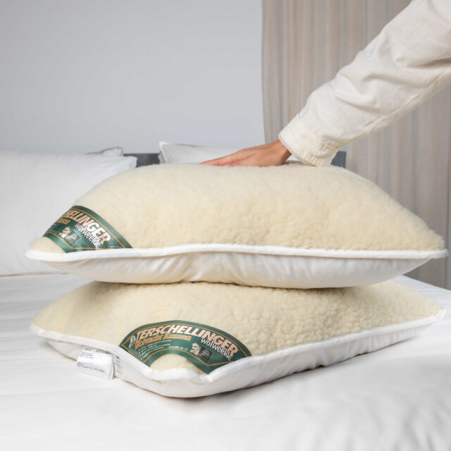 Terschellinger Wolweelde Terschellinger wollen vacht hoofdkussen iws gecertificeerd zuiver wolbolletjes 3059739 large