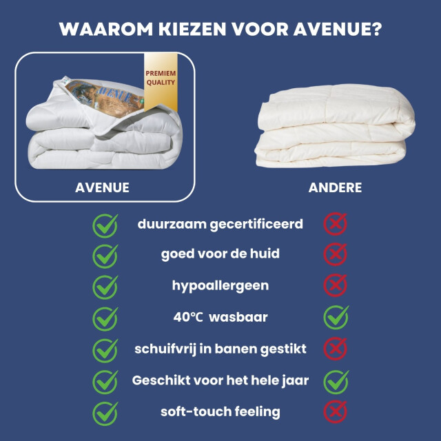 Avenue all year dekbed enkel 140x200 cm anti allergie dekbed wolkenzacht 3060101 large