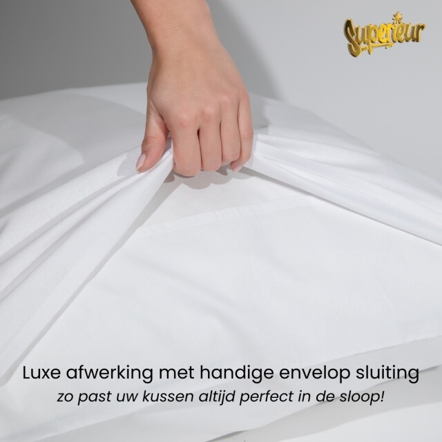 Superieur Kussenslopen katoen 60x70 (set van 2) - antibacteriëel 3059998 large