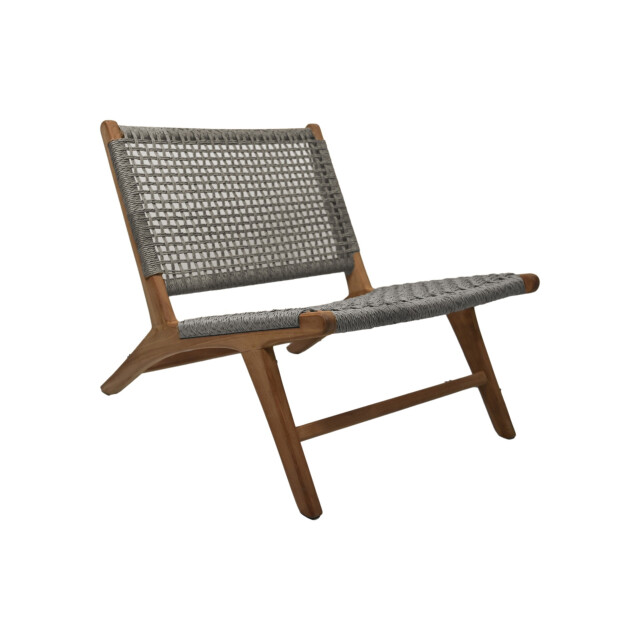 HSM Collection -tuin loungestoel rio-66x80x65--teak/bananenblad 2922992 large