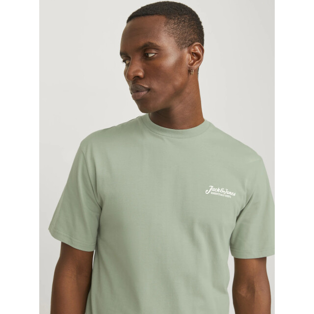 Jack & Jones Heren t-shirt jjbeau ronde hals 12268434-Groen large