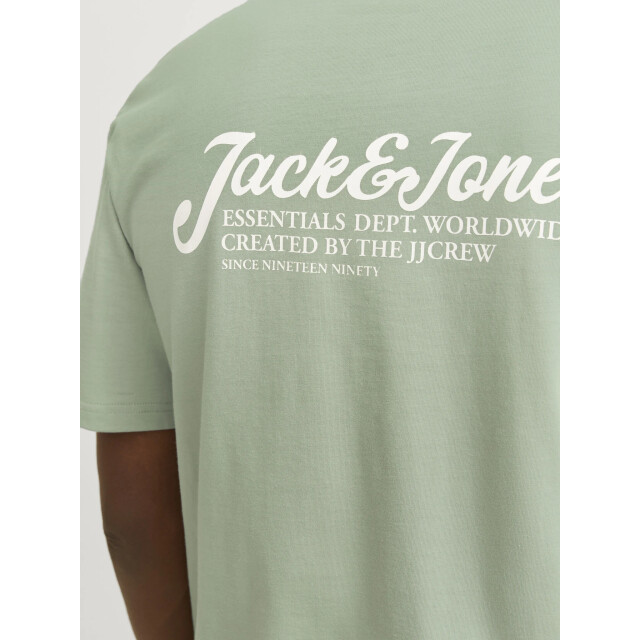 Jack & Jones Heren t-shirt jjbeau ronde hals 12268434-Groen large
