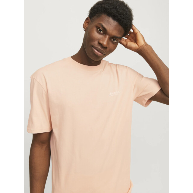 Jack & Jones Heren t-shirt jjbeau ronde hals 12268434-Roze large
