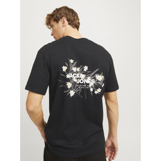 Jack & Jones Heren t-shirt jjhawaii ronde hals 12269334-Zwart large