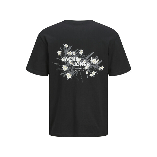 Jack & Jones Heren t-shirt jjhawaii ronde hals 12269334-Zwart large