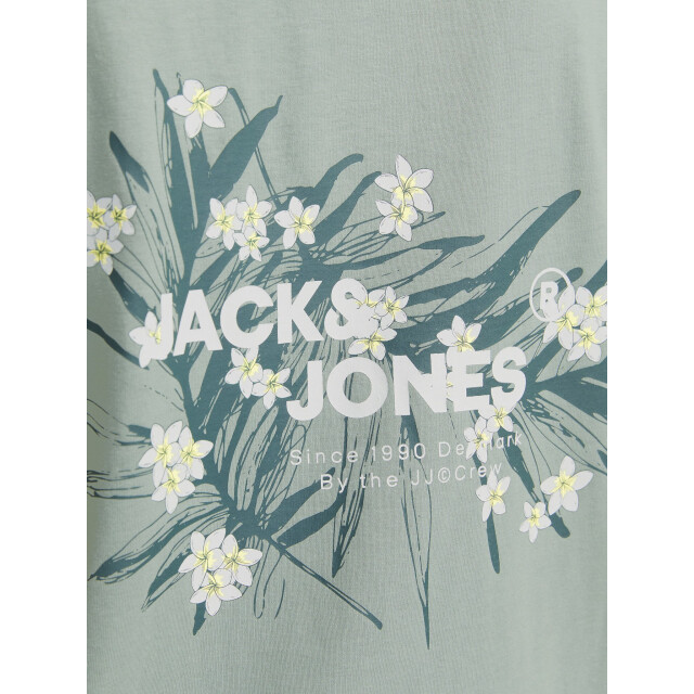 Jack & Jones Heren t-shirt jjhawaii ronde hals 12269334-Groen large
