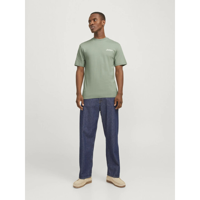 Jack & Jones Heren t-shirt jjbeau ronde hals 12268434-Groen large