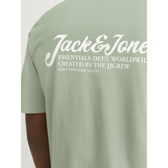 Jack & Jones Heren t-shirt jjbeau ronde hals 12268434-Groen large