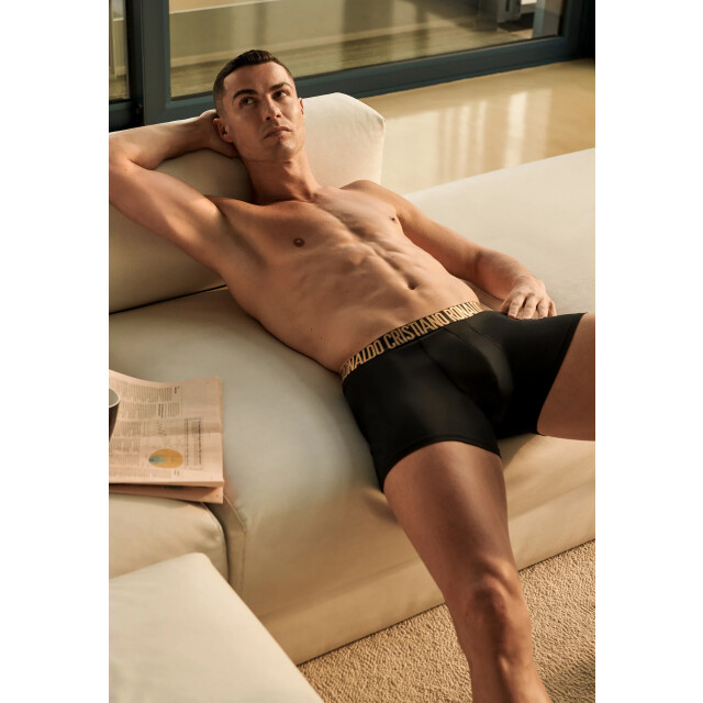 CR7 Heren boxershorts zwart katoen/microfiber zwart/goud 5-pack CR7-300-8123-49-2900 large