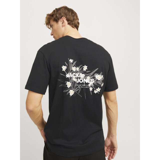 Jack & Jones Heren t-shirt jjhawaii ronde hals 12269334-Zwart large