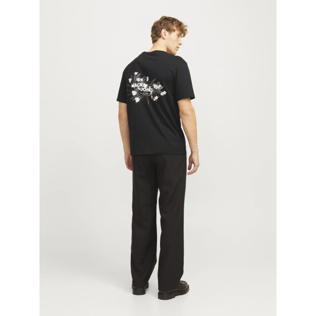 Jack & Jones Heren t-shirt jjhawaii ronde hals 12269334-Zwart large