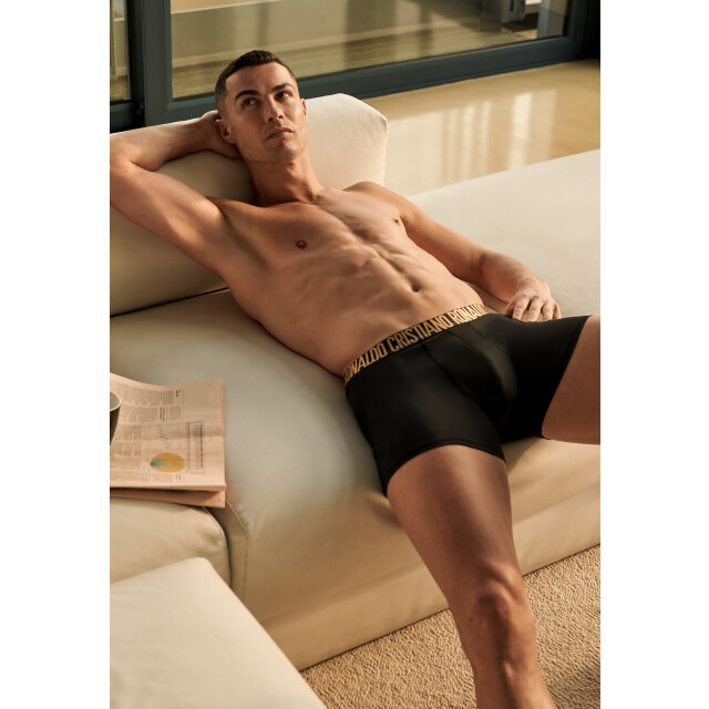 CR7 Heren boxershorts zwart katoen/microfiber zwart/goud 5-pack CR7-300-8123-49-2900 large