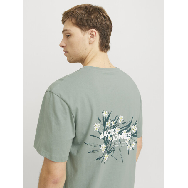 Jack & Jones Heren t-shirt jjhawaii ronde hals 12269334-Groen large