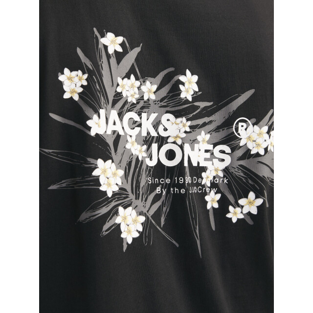 Jack & Jones Heren t-shirt jjhawaii ronde hals 12269334-Zwart large