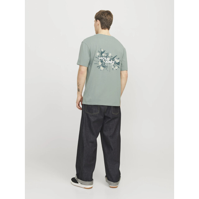 Jack & Jones Heren t-shirt jjhawaii ronde hals 12269334-Groen large