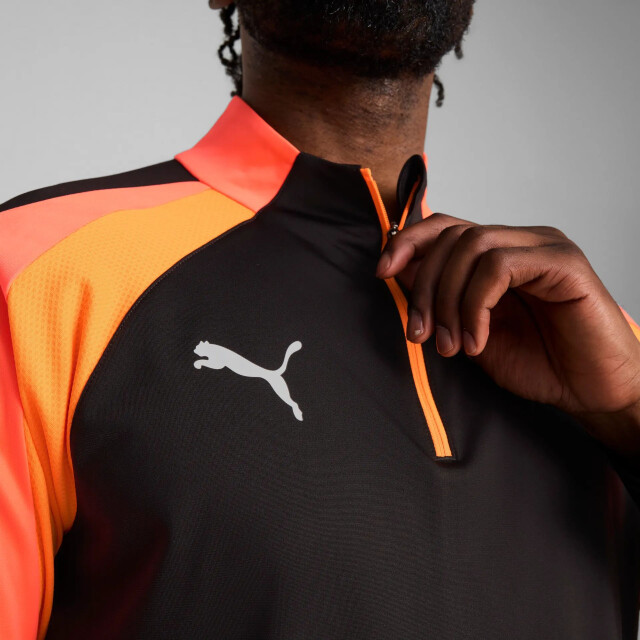 Puma individualliga 1/4 zip top t-shirt voetbal train lm heren - 068293_990-S large