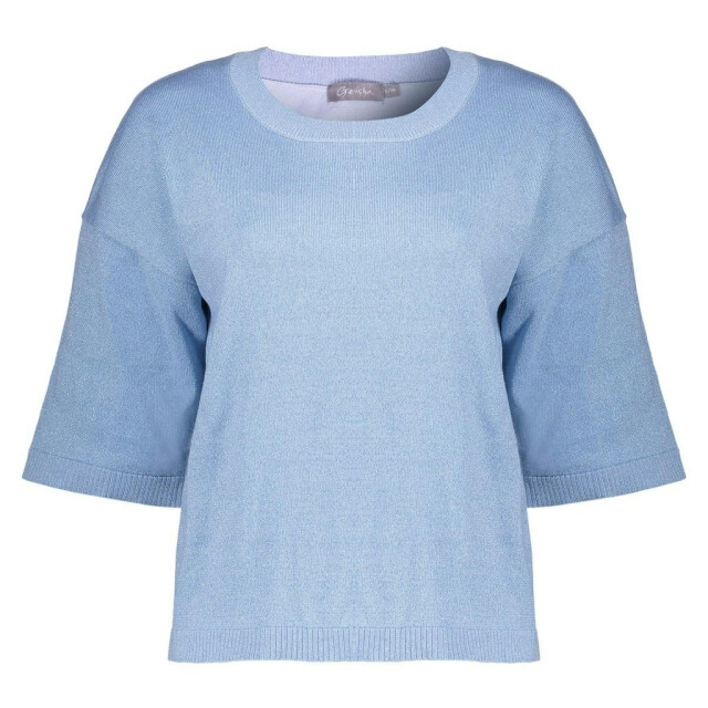 Geisha basic pullover 3/4 sleeves lurex 54037-14 625 blue lurex 06712.240.0058 large