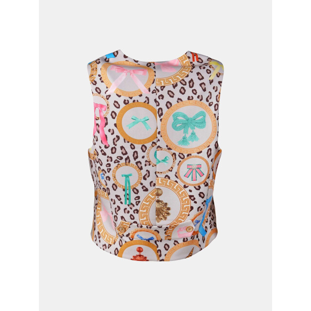 Mucho Gusto ® gilet lesbos luipaard rond barok print MUCHO GUSTO® Gilet Lesbos Luipaard Rond Barok print large