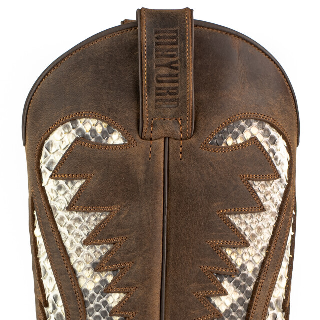 Mayura Boots Cowboy laarzen desert-2567 crazy old sadale / blanco DESERT-2567 CRAZY OLD SADALE / PYTHON BLANCO large