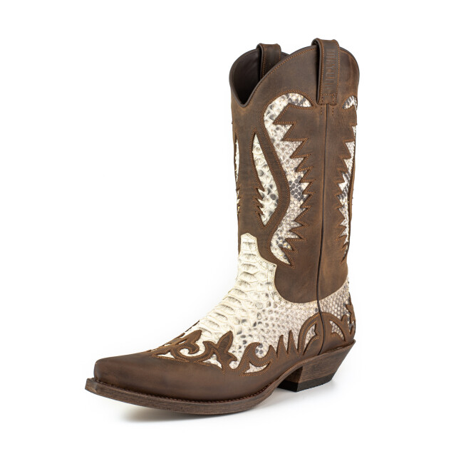 Mayura Boots Cowboy laarzen desert-2567 crazy old sadale / blanco DESERT-2567 CRAZY OLD SADALE / PYTHON BLANCO large