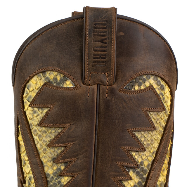 Mayura Boots Cowboy laarzen desert-2567 crazy old sadale / camel 421 DESERT-2567 CRAZY OLD SADALE / PYTHON CAMEL 421 large