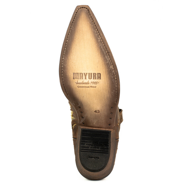 Mayura Boots Cowboy laarzen desert-2567 crazy old sadale / camel 421 DESERT-2567 CRAZY OLD SADALE / PYTHON CAMEL 421 large