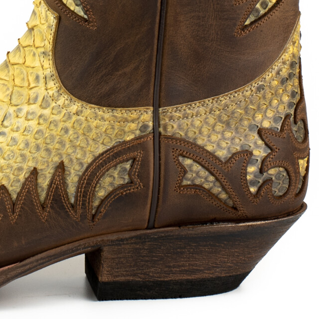 Mayura Boots Cowboy laarzen desert-2567 crazy old sadale / camel 421 DESERT-2567 CRAZY OLD SADALE / PYTHON CAMEL 421 large