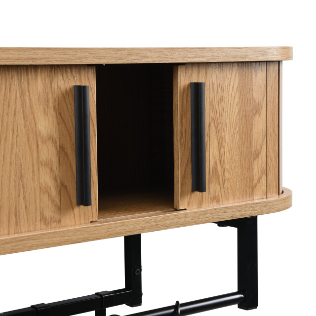 Furnilux Kapstok 60 x 24 x 32 cm smal wandkapstok kiruna 8 haken licht 3060625 large