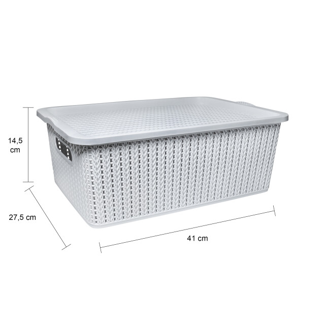 QUVIO Organizer kunststof gevlochten - m 1395479 large