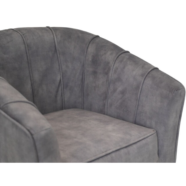 HSM Collection -fauteuil chester-72x71x80-dolfijn -stof/metaal 2922989 large