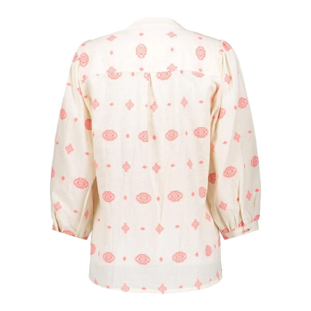 Geisha 53176-70 010 blouse embroidery off-white/coral 53176-70 010 large