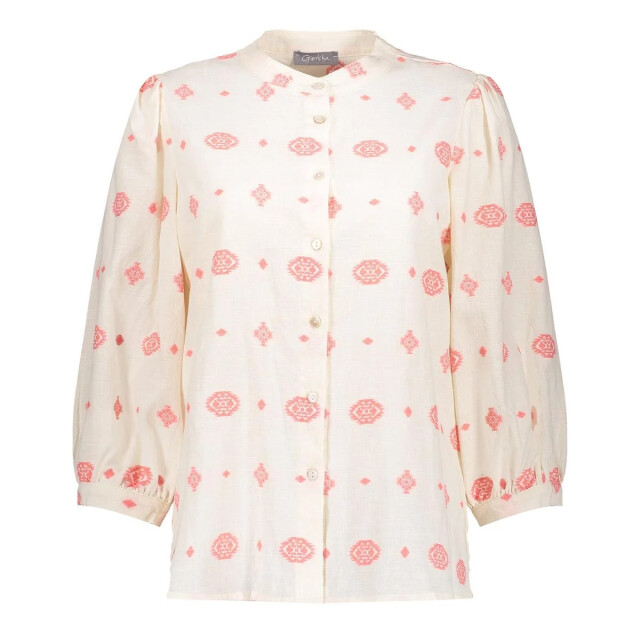 Geisha 53176-70 010 blouse embroidery off-white/coral 53176-70 010 large