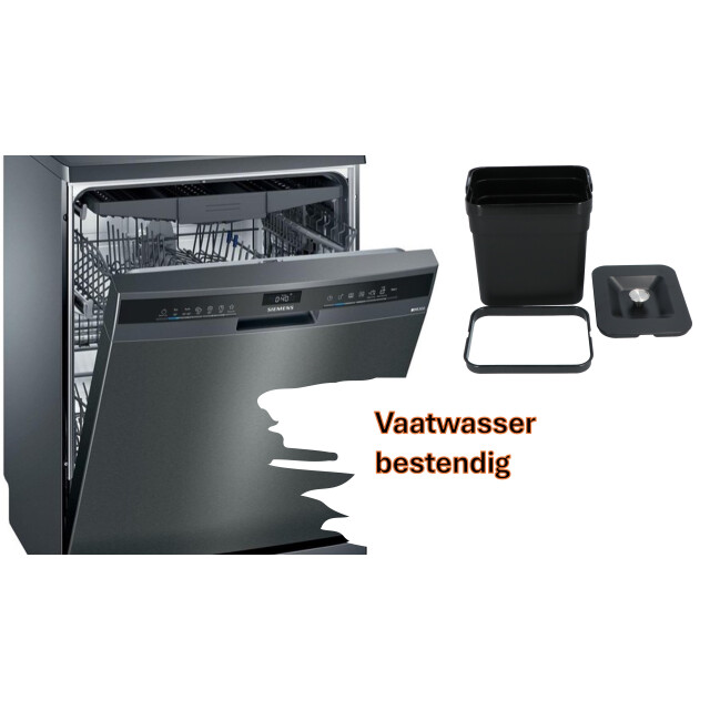 4cookz ® 5 liter gft aanrecht afvalbakje met deksel en hengsel 3047838 large