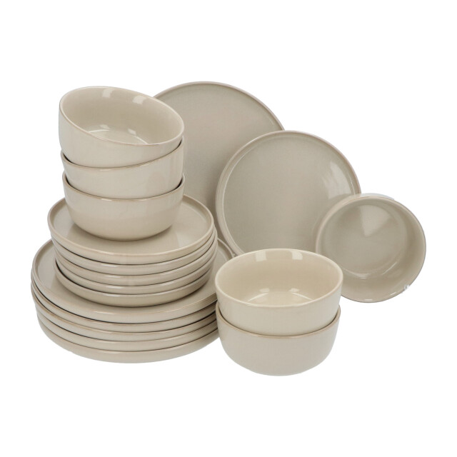 Secret de Gourmet 6 persoons 18-delig servies terre geglazuurd keramiek 3047561 large