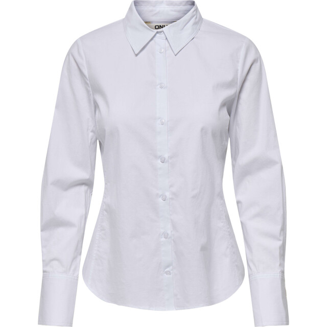 Only Onlmira life ls fitted shirt wvn bright white 15340048-190858 large