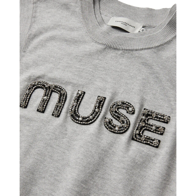 Copenhagen Muse Cmveran-waistcoat light grey mel 205684-1030 large